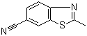 2-甲基-6-氰基苯并噻唑分子结构 (CAS 42474-60-2)