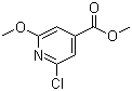 structure of CAS# 42521-10-8, 2-氯-6-甲氧基异烟酸甲酯