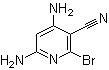 structure of CAS# 42530-03-0, 2-溴-3-氰基-4,6-二氨基吡啶
