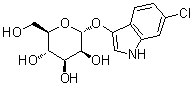 structure of CAS# 425427-88-9, 6-氯-1H-吲哚-3-基 alpha-D-吡喃甘露糖苷