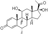 structure of CAS# 426-13-1, 氟米龙
