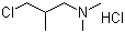 CAS 登录号：4261-67-0, N,N-二甲氨基-3-氯-2-甲基丙烷盐酸盐