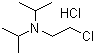 CAS 登录号：4261-68-1, 二异丙氨基乙基氯盐酸盐, 盐酸 N,N-二异丙基-2-氨基氯代乙烷