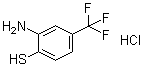 structure of CAS# 4274-38-8, 2-氨基-4-(三氟甲基)苯硫酚盐酸盐