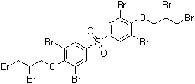 structure of CAS# 42757-55-1, 四溴双酚 S 双(2,3-二溴丙基)醚