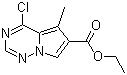 structure of CAS# 427878-41-9, 4-氯-5-甲基吡咯并[1,2-f][1,2,4]三嗪-6-羧酸乙酯