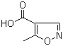 structure of CAS# 42831-50-5, 5-甲基异恶唑-4-甲酸