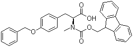 structure of CAS# 428868-52-4, N-[芴甲氧羰基]-N-甲基-O-苄基-L-酪氨酸