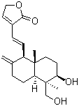structure of CAS# 42895-58-9, 14-去氧-11,12-二去氢穿心莲内酯