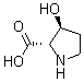CAS # 4298-08-2, trans-3-Hydroxy-L-proline, (2S,3S)-(-)-3-Hydroxy-2-pyrrolinecarboxylic acid