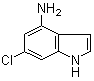 structure of CAS# 431046-15-0, 6-氯-1H-吲哚-4-胺