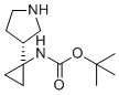 structure of CAS# 431058-52-5, (R)-叔-丁基(1-(吡咯烷-3-基)环丙基)氨基甲酸酯