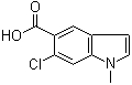 structure of CAS# 431062-03-2, 6-氯-1-甲基-1H-吲哚-5-羧酸