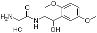 structure of CAS# 43218-56-0, 2-氨基-N-[2-(2,5-二甲氧基苯基)-2-羟基乙基]乙酰胺盐酸盐