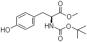 structure of CAS# 4326-36-7, Boc-L-酪氨酸甲酯