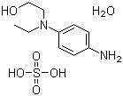CAS 登录号：4327-84-8, N-乙基-N-(2-羟乙基)-1,4-苯二胺硫酸盐, 2-对氨基苯基-2'-羟基二乙胺硫酸盐
