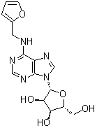 structure of CAS# 4338-47-0, N-(2-Furanylmethyl)adenosine