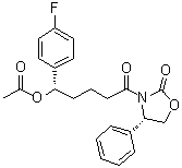 CAS # 433953-58-3, (4S)-3-[(5S)-5-(Acetyloxy)-5-(4-fluorophenyl)-1-oxopentyl]-4-phenyl-2-oxazolidinone