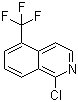 structure of CAS# 435278-04-9, 1-氯-5-(三氟甲基)异喹啉