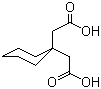 CAS # 4355-11-7, 1,1-Cyclohexanediacetic acid, Cyclohexanediacetic acid