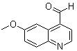structure of CAS# 4363-94-4, 6-甲氧基-4-喹啉甲醛
