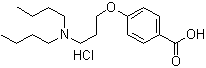 structure of CAS# 437651-44-0, 4-[3-(二丁基氨基)丙氧基]苯甲酸盐酸盐