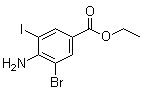 structure of CAS# 437707-51-2, 4-氨基-3-溴-5-碘苯甲酸乙酯