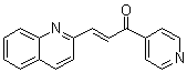 structure of CAS# 4382-63-2, 1-(4-Pyridinyl)-3-(2-quinolinyl)-2-propen-1-one