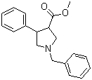 structure of CAS# 438492-33-2, Methyl 1-benzyl-4-phenylpyrrolidine-3-carboxylate