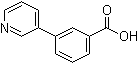 CAS # 4385-77-7, 3-(3-Pyridyl)benzoic acid, 3-(Pyridin-3-yl)benzoic acid