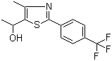 CAS # 438577-62-9, 1-[4-Methyl-2-(4-trifluoromethylphenyl)thiazol-5-yl]ethanol