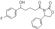 CAS # 439080-96-3, 3-[5-(4-Fluorophenyl)-5-hydroxypentanoyl]-4-phenyloxazolidin-2-one