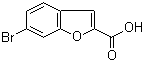 structure of CAS# 439107-94-5, 6-溴-1-苯并呋喃-2-甲酸