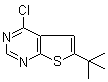 structure of CAS# 439692-55-4, 6-(叔丁基)-4-氯噻吩并[2,3-d]嘧啶
