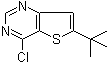 structure of CAS# 439693-52-4, 6-(叔丁基)-4-氯噻吩并[3,2-d]嘧啶