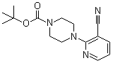 structure of CAS# 440100-15-2, 4-(3-氰基-2-吡啶基)-1-哌嗪甲酸叔丁酯