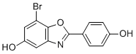 CAS # 440122-66-7, Way200070, 7-bromo-2-(4-hydroxyphenyl)-1,3-benzoxazol-5-ol