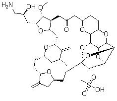 structure of CAS# 441045-17-6, 甲磺酸艾日布林