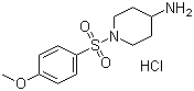 structure of CAS# 442124-65-4, 1-(4-甲氧基苯磺酰基)哌啶-4-胺盐酸盐