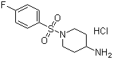 structure of CAS# 442124-75-6, 1-(4-氟苯磺酰基)哌啶-4-胺盐酸盐