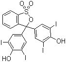 CAS # 4430-24-4, Iodophenol Blue, 3',3'',5',5''-Tetraiodophenolsulphonephthalein, 4,4'-(3H-2,1-Benzoxathiol-3-ylidene)bis[2,6-diiodophenol] S,S-dioxide