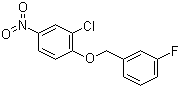 CAS 登录号：443882-99-3, 3-氯-4-(3-氟苄氧基)硝基苯, 2-氯-1-(3-氟苄氧基)-4-硝基苯
