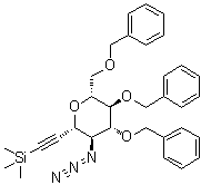 CAS 登录号：443916-28-7, 3,7-脱水-4-叠氮基-1,2,4-三脱氧-5,6,8-三-O-(苯基甲基)-1-(三甲基硅烷基)-D-甘油型-D-古洛-辛-1-炔糖醇