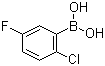 CAS 登录号：444666-39-1, 2-氯-5-氟苯硼酸