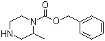 structure of CAS# 444666-46-0, 1-N-Cbz-2-甲基哌嗪