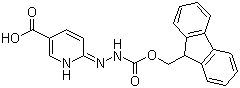 structure of CAS# 444794-69-8, 6-[2-[(9H-芴-9-甲氧基)羰基]肼基]-3-吡啶羧酸