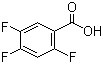 2,4,5-三氟苯甲酸分子结构 (CAS 446-17-3)