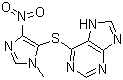 CAS 登录号：446-86-6, 硫唑嘌呤, 6-[(1-甲基-4-硝基-1H-咪唑-5-基)硫代]-1H-嘌呤