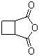 环丁烷-1,2-二甲酸酐分子结构 (CAS 4462-96-8)