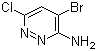 structure of CAS# 446273-59-2, 3-氨基-4-溴-6-氯哒嗪